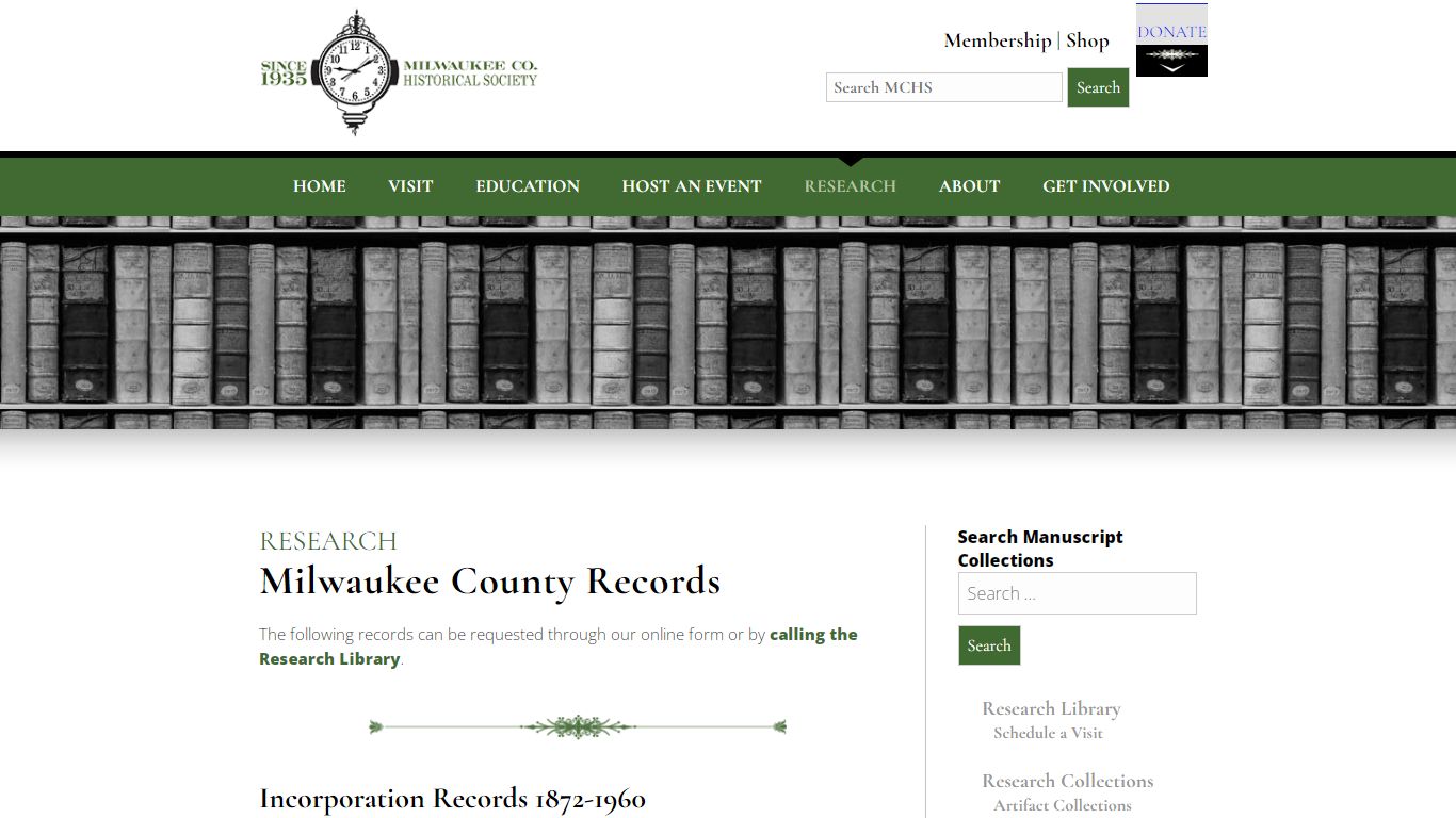 Milwaukee County Records | Milwaukee County Historical ...